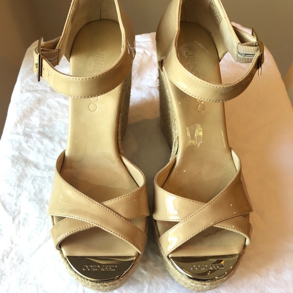 Jimmy Choo ‘Pallis’ Wedge Sandal size 37 - Picture 2 of 7